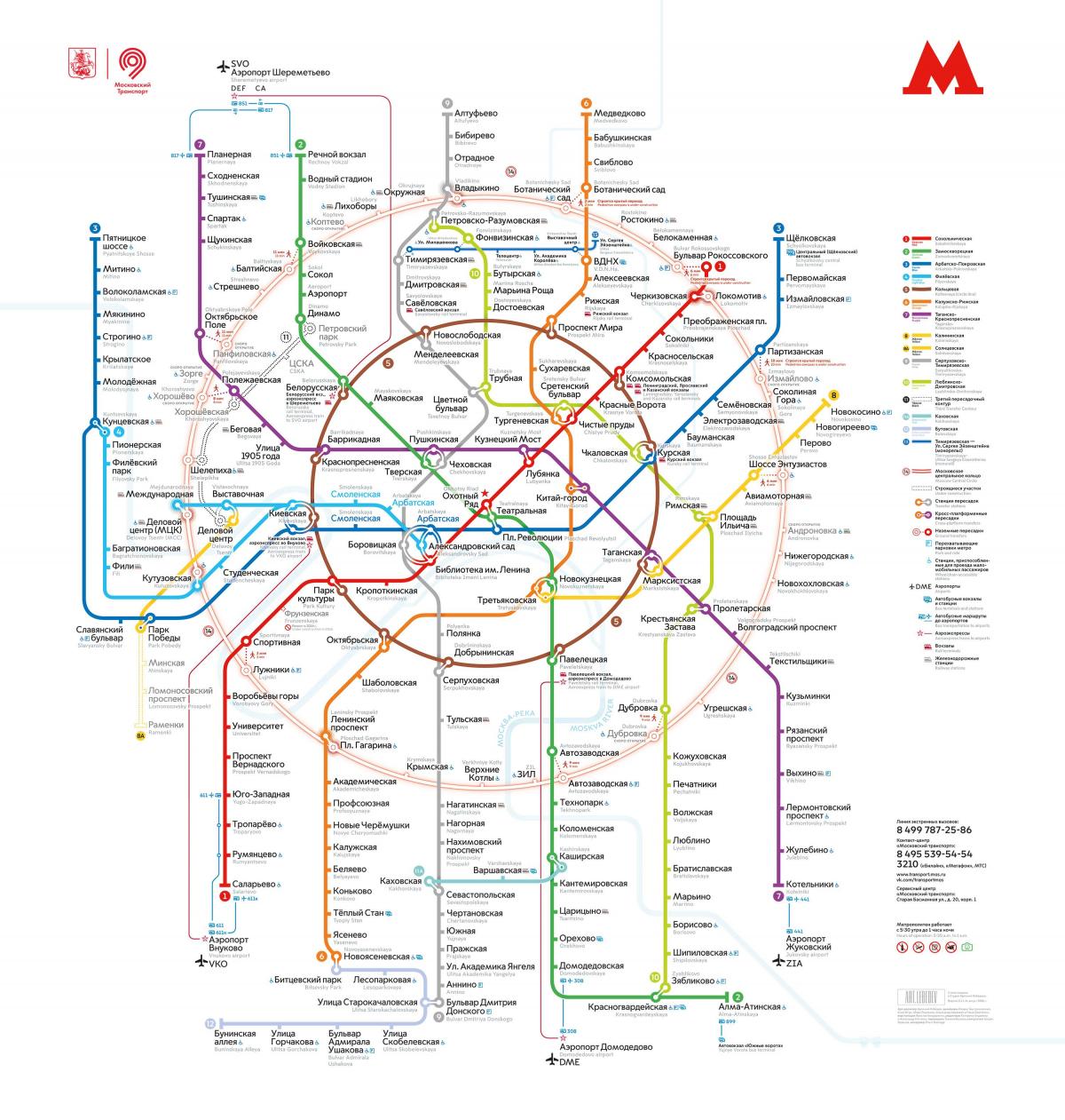 metro de Moscú mapa