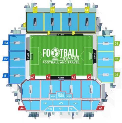 mapa de Moskva estadio
