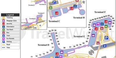 Moscow Sheremetyevo aeropuerto mapa