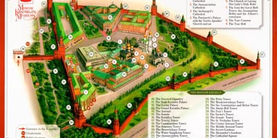 Kremlin de Moscú mapa