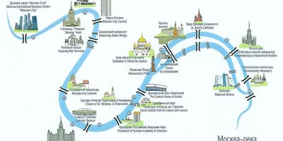 Río moscova mapa