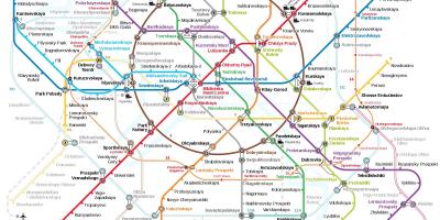La estación de Metro de Moscú mapa