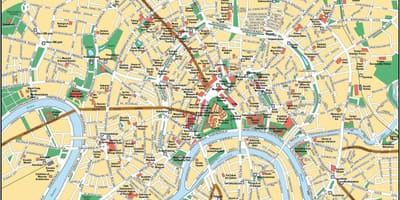Moskva mapa de calle