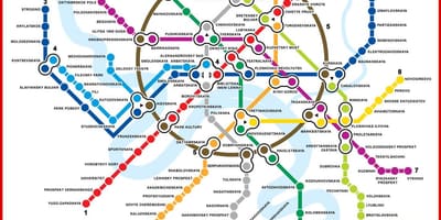 Mapa metro de moscú