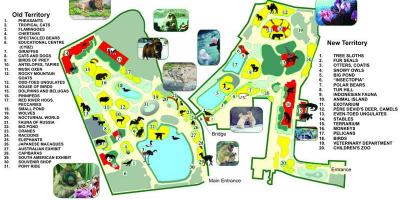 Mapa del zoo de Moscú