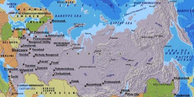 Mapa de Moscú, Rusia