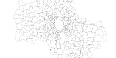 Moskva municipios mapa