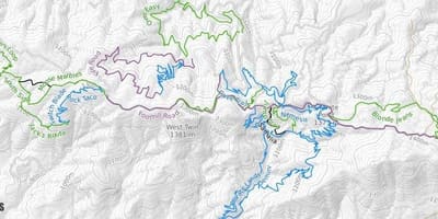 Mapa de Moscú sendero de montaña