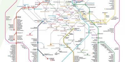 Mapa de tren de Moskva