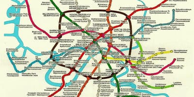 Moscú ferrocarril mapa